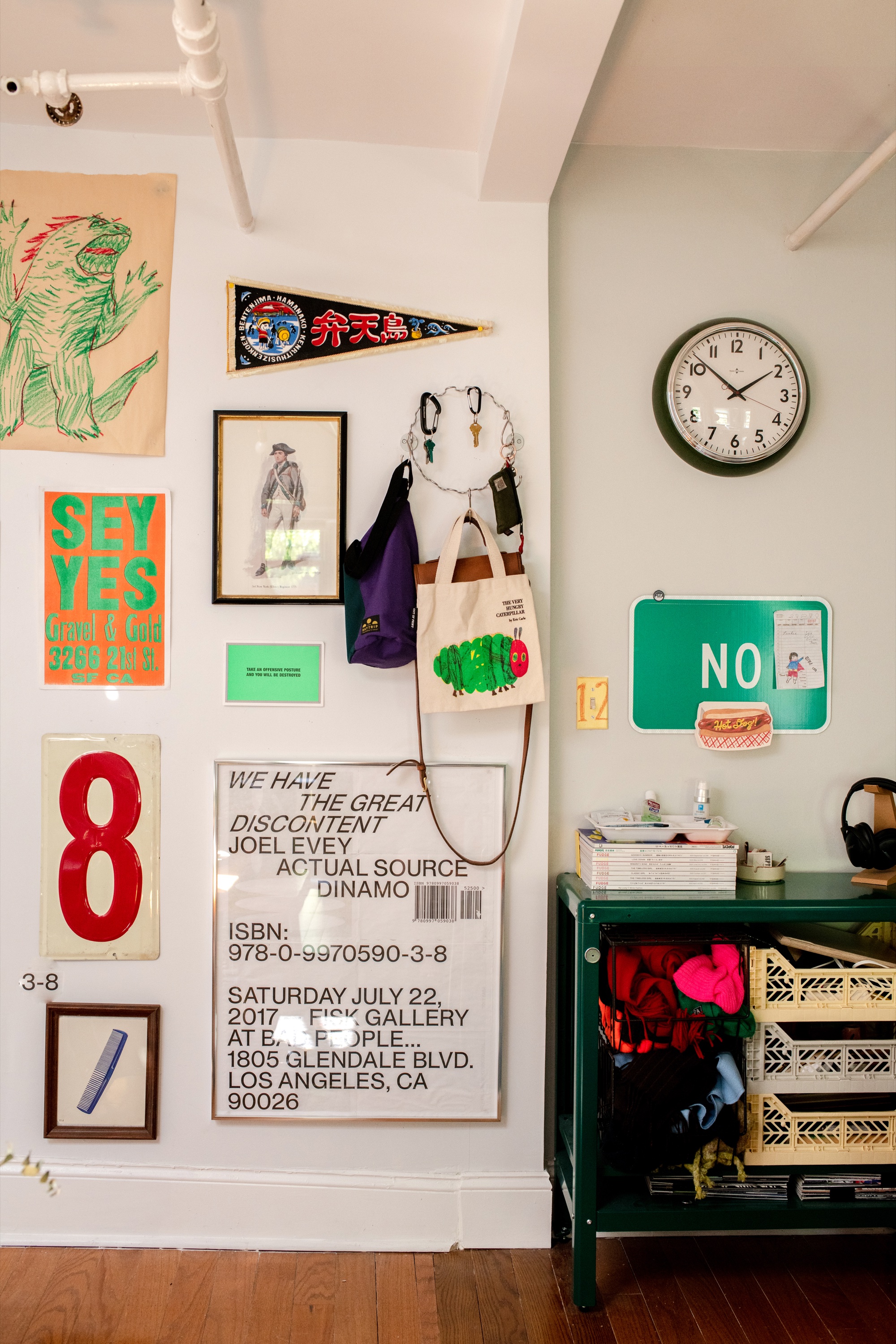 Curated wall installation